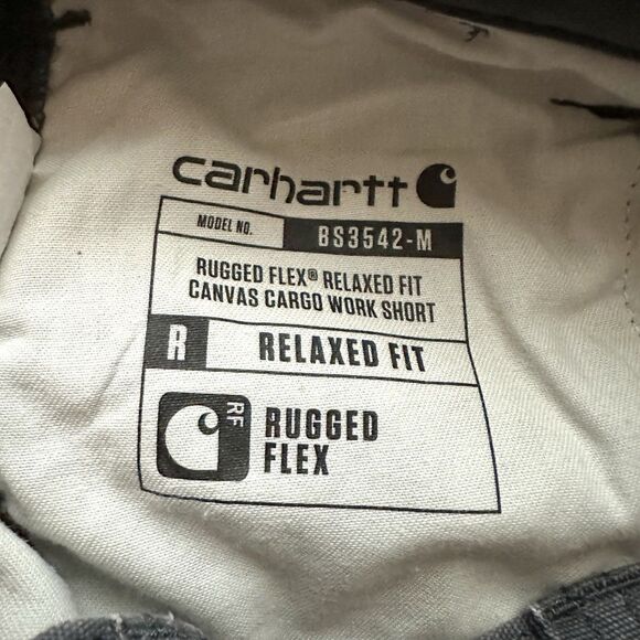 Carhartt Shorts Mens 36 Gray Relaxed Cargo Rugged Flex Canvas Workwear Set Of 2 - Picture 4 of 10